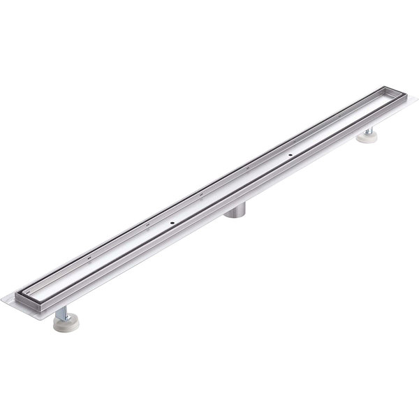 KBFmore 48" Stainless Steel Linear Shower Drain, Tile Insert Metal 2